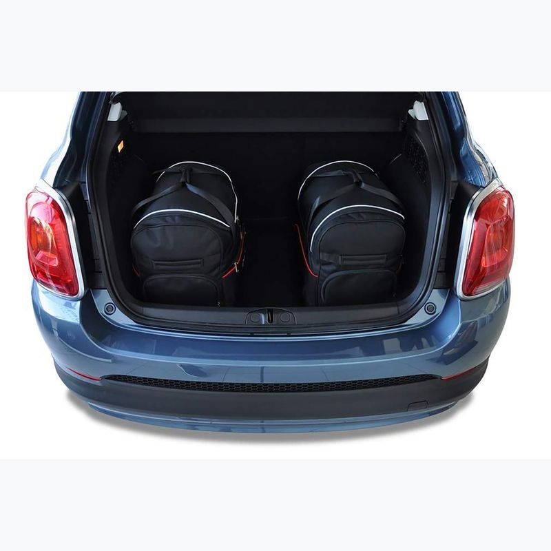 Gepäckträgertaschen-Set KJUST Fiat 500X 2014+ 3 Stk black 15