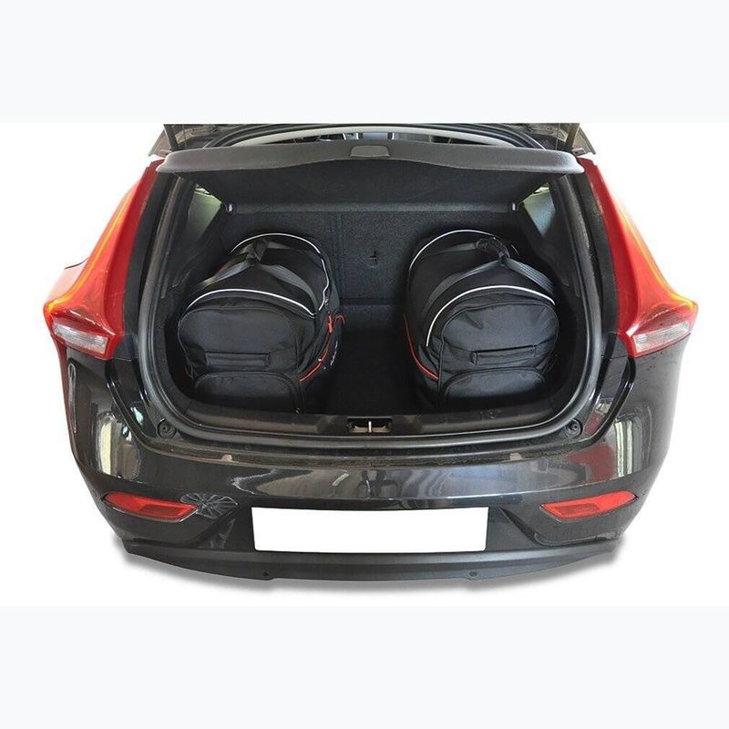 Gepäckträgertaschen-Set KJUST Volvo V40 Hatchback 2012-2019 3 Stk. Schwarz 12