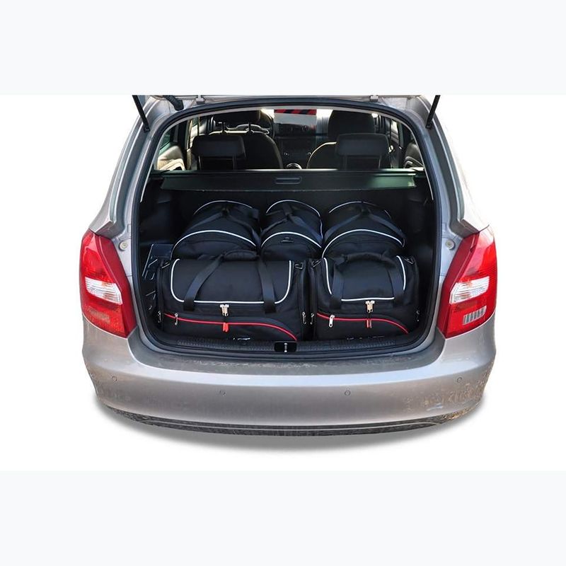Gepäckträgertaschen-Set KJUST Skoda Fabia Combi 2007-2014 5 Stk. Schwarz 12