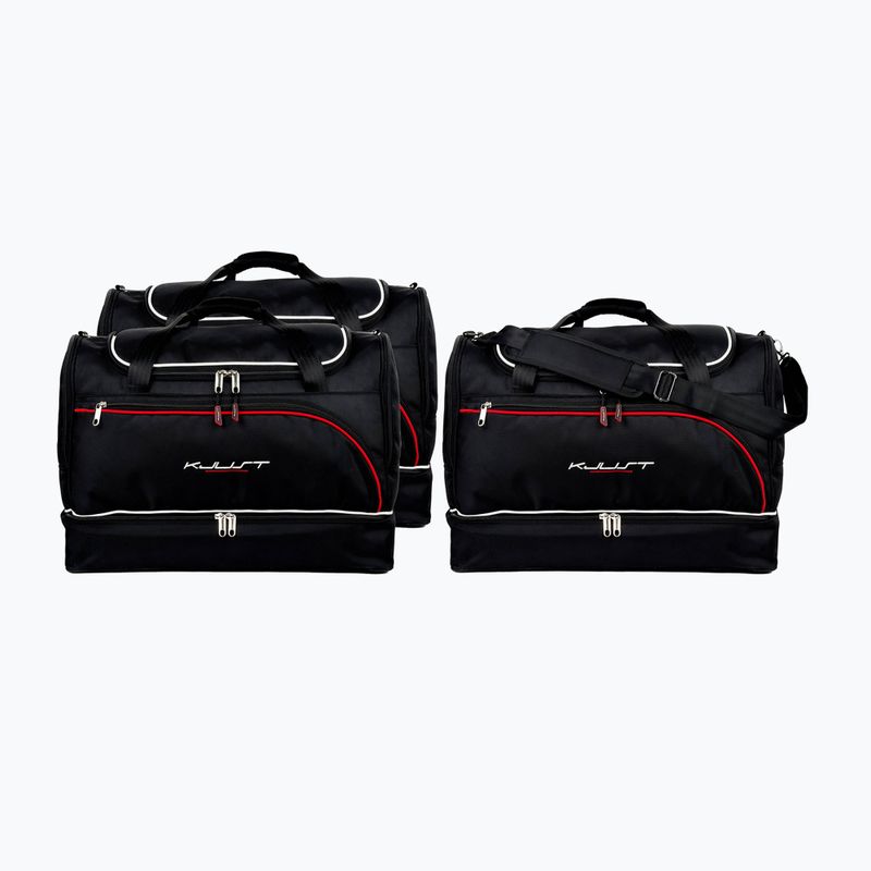 KJUST Audi A1 Kofferraumtaschen Set 2018+ 3 Stück schwarz
