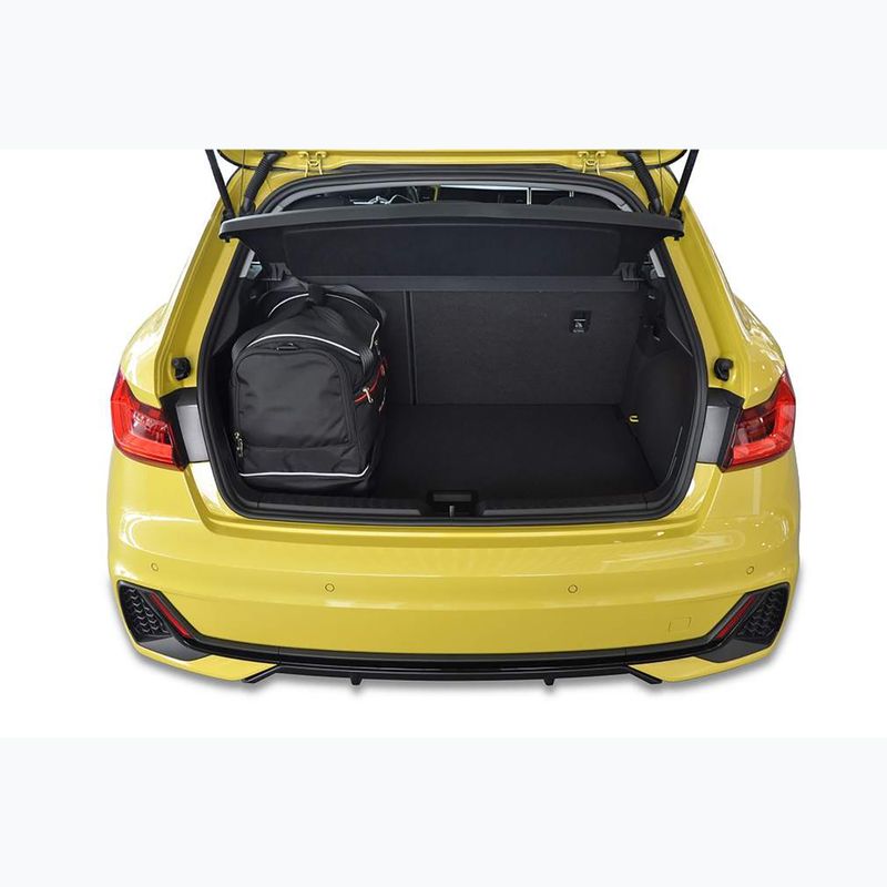 KJUST Audi A1 Kofferraumtaschen Set 2018+ 3 Stück schwarz 15