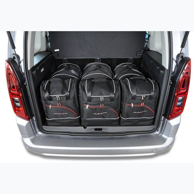 Gepäckträgertaschen-Set KJUST Opel Combo 2018+ 6 Stk. Schwarz 11