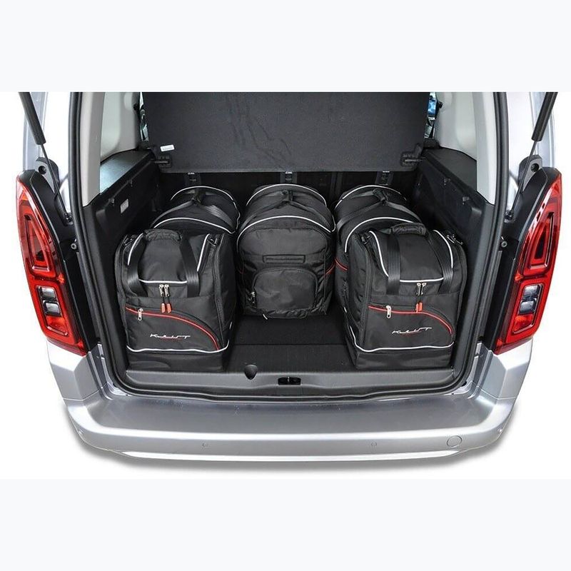 Gepäckträgertaschen-Set KJUST Opel Combo 2018+ 6 Stk. Schwarz 12