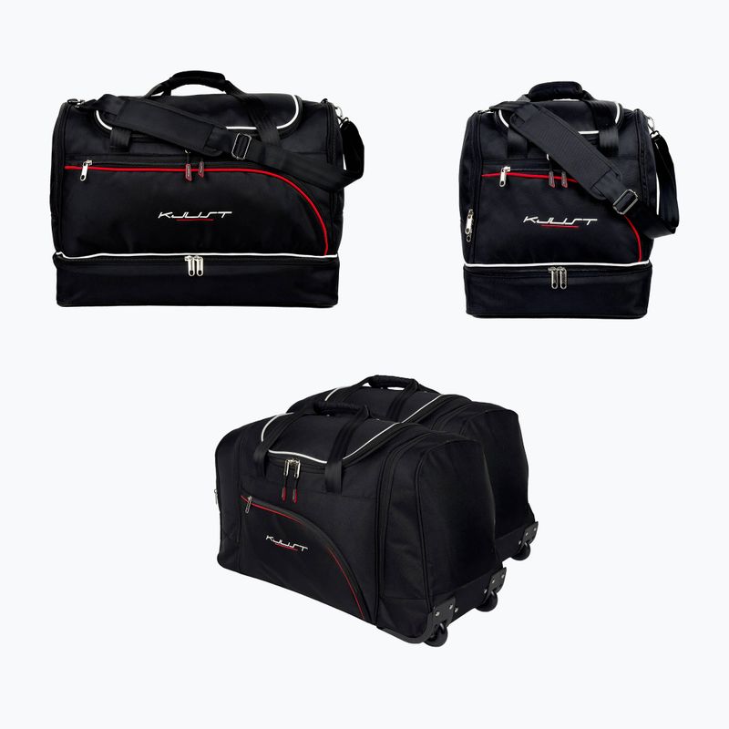 Gepäckträgertaschen-Set KJUST Mitsubishi Asx 2010-2021 4 Stk. Schwarz