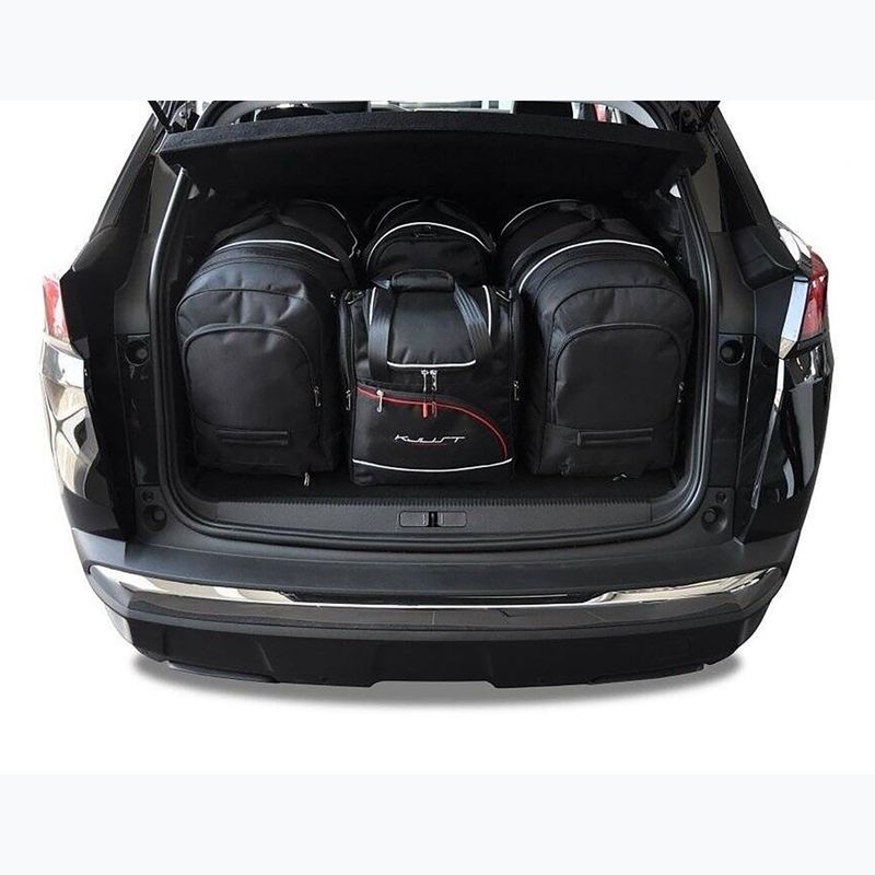 Gepäckträgertaschen-Set KJUST Peugeot 3008 Hybrid Phev 2019+ 4 Stk. Schwarz 13