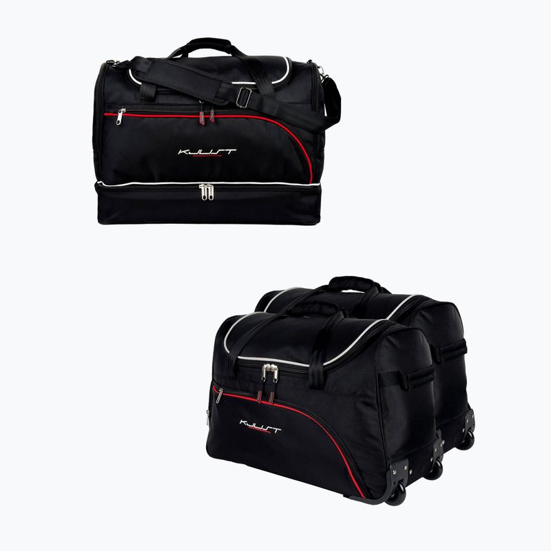 Gepäckträgertaschen-Set KJUST Peugeot 2008 2019+ 3 Stk. Schwarz