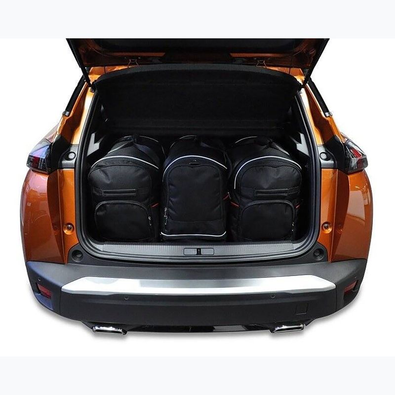 Gepäckträgertaschen-Set KJUST Peugeot 2008 2019+ 3 Stk. Schwarz 10