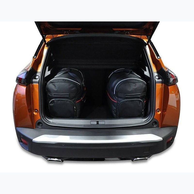 Gepäckträgertaschen-Set KJUST Peugeot 2008 2019+ 3 Stk. Schwarz 11