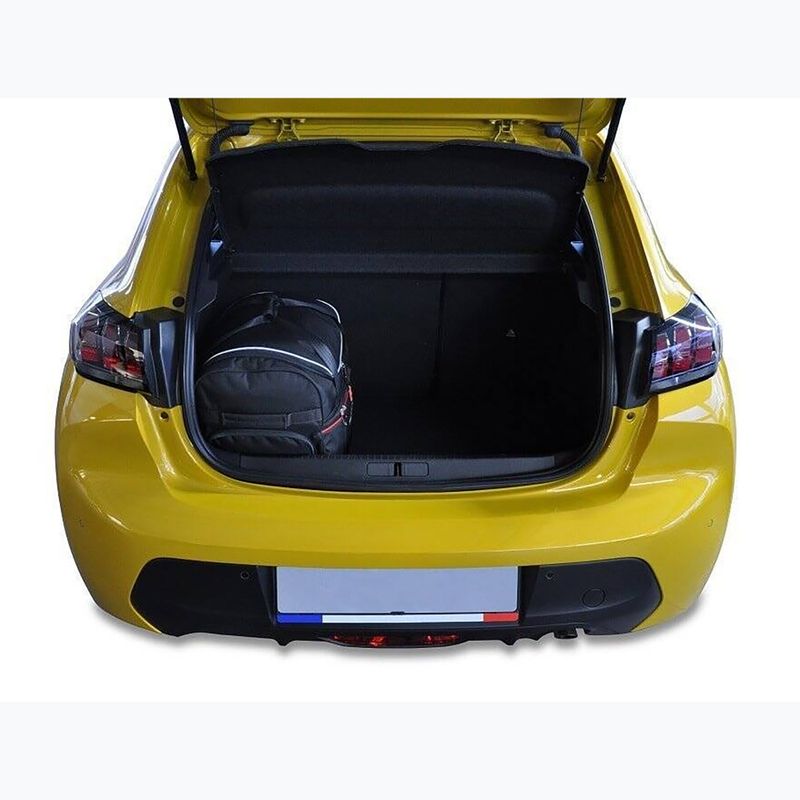Gepäckträgertaschen-Set KJUST Peugeot 208 Hatchback 2019+ 3 Stk. Schwarz 12