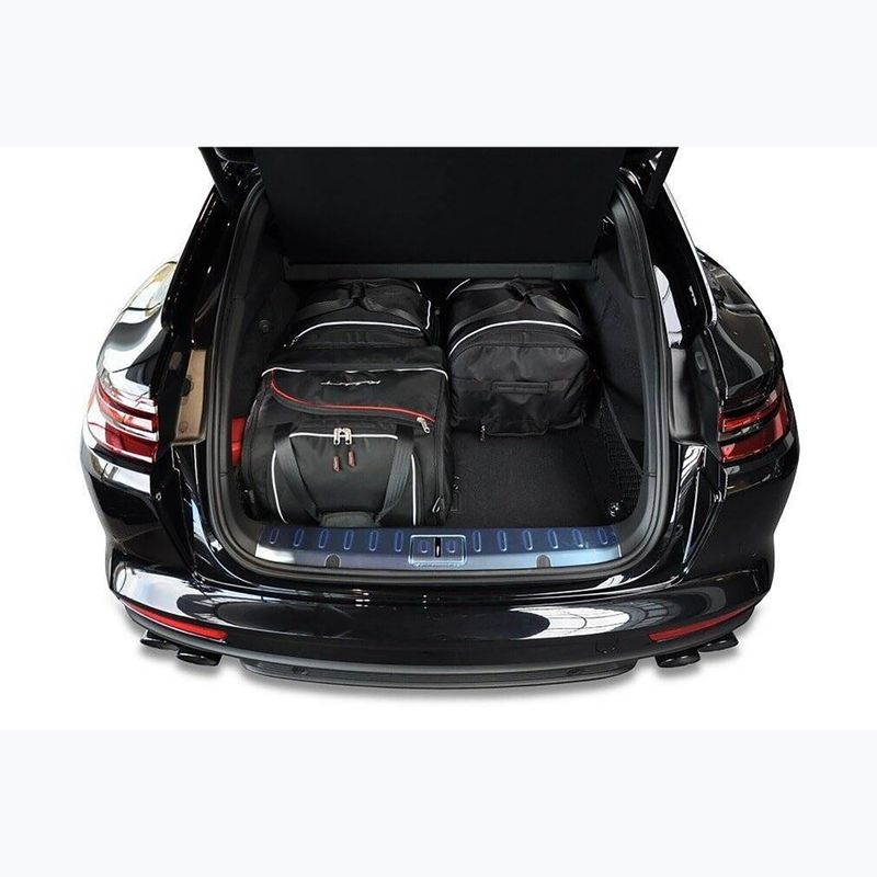 Gepäckträgertaschen-Set KJUST Porsche Panamera St 2017+ 4 Stk. Schwarz 13