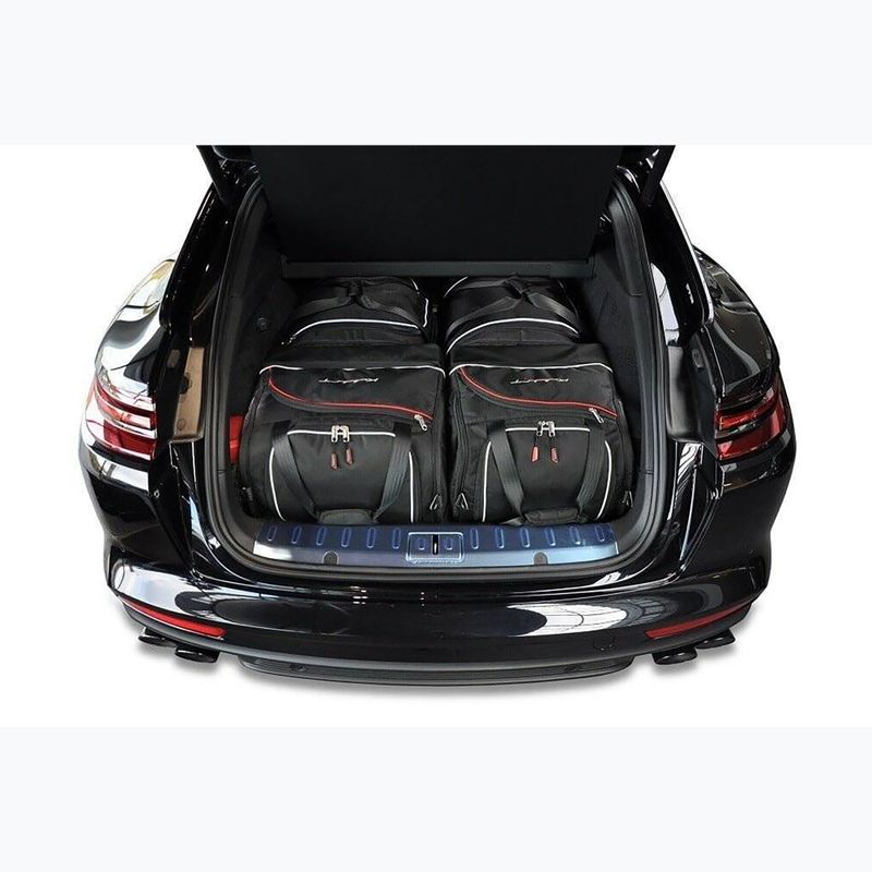 Gepäckträgertaschen-Set KJUST Porsche Panamera St E-Hybrid 2017+ 4 Stk. Schwarz 12