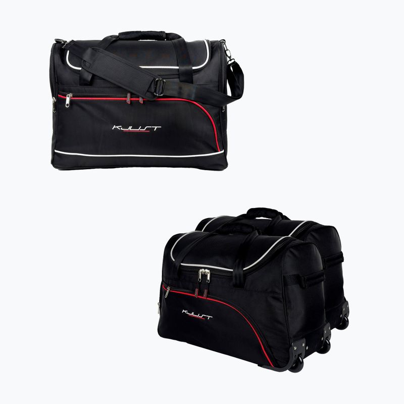 Gepäckträgertaschen-Set KJUST Renault Clio Hatchback 2019+ 3 Stk. Schwarz