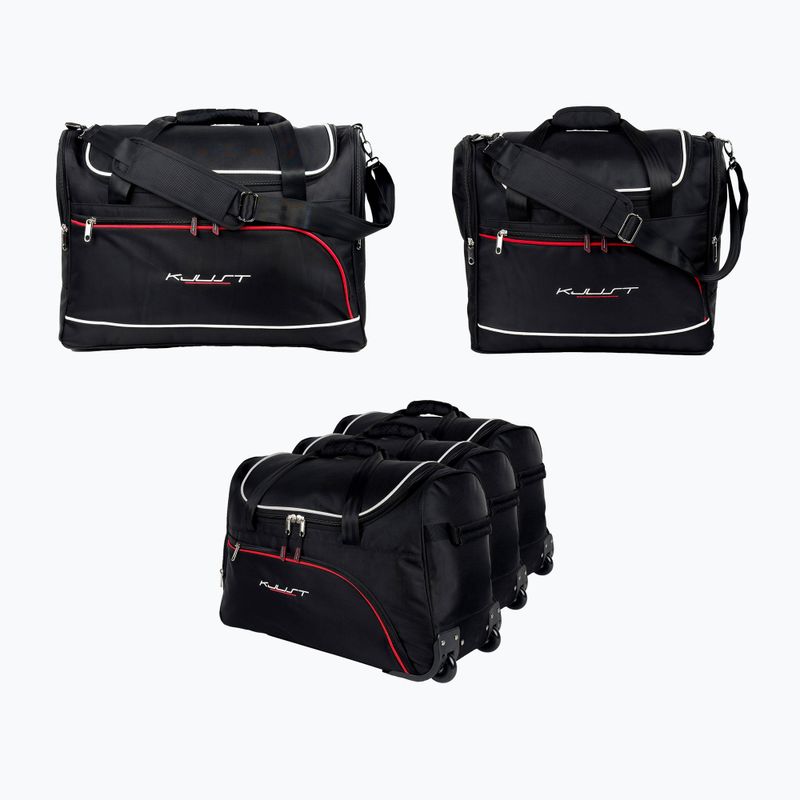 Gepäckträgertaschen-Set KJUST Renault Megane Grandtour Plug-In Hybrid 2020+ 5 Stk. Schwarz