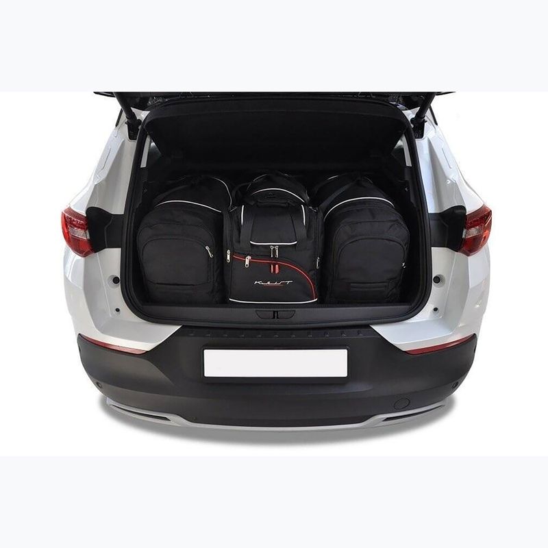Gepäckträgertaschen-Set KJUST Opel Grandland X Phev 2019+ 4 Stk. Schwarz 12