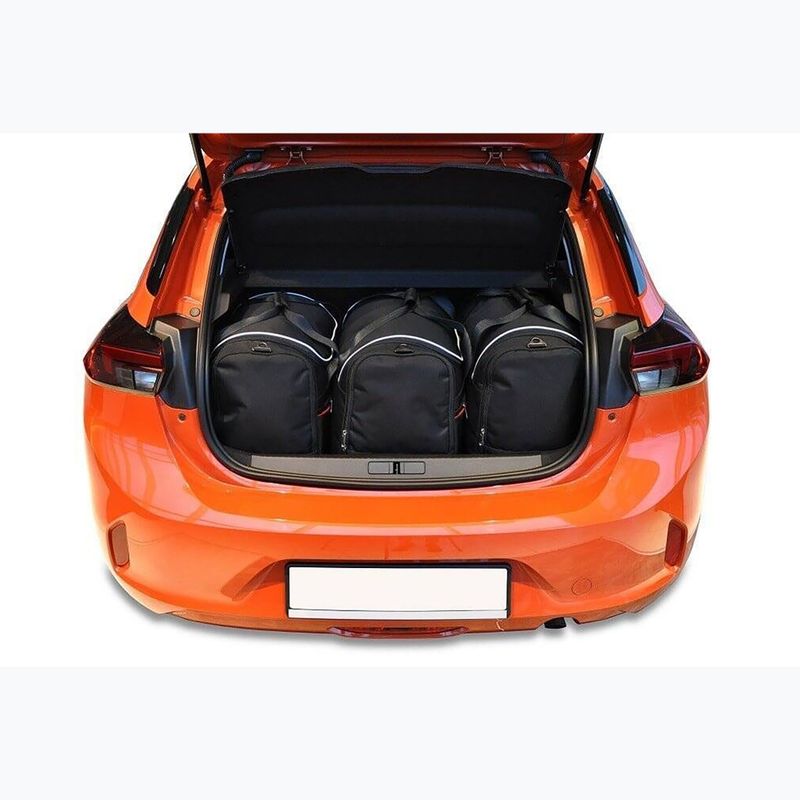 Gepäckträgertaschen-Set KJUST Opel Corsa-E 2019+ 3 Stk. Schwarz 9