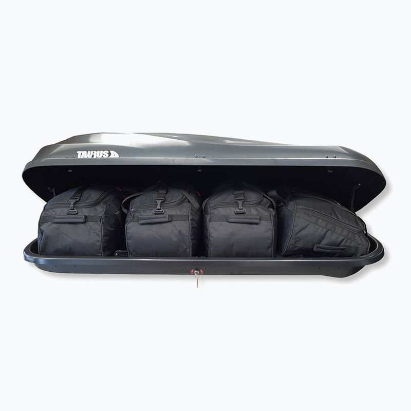 KJUST Menabo Mania 460 Dachboxen-Taschen-Set 4 Stück schwarz.