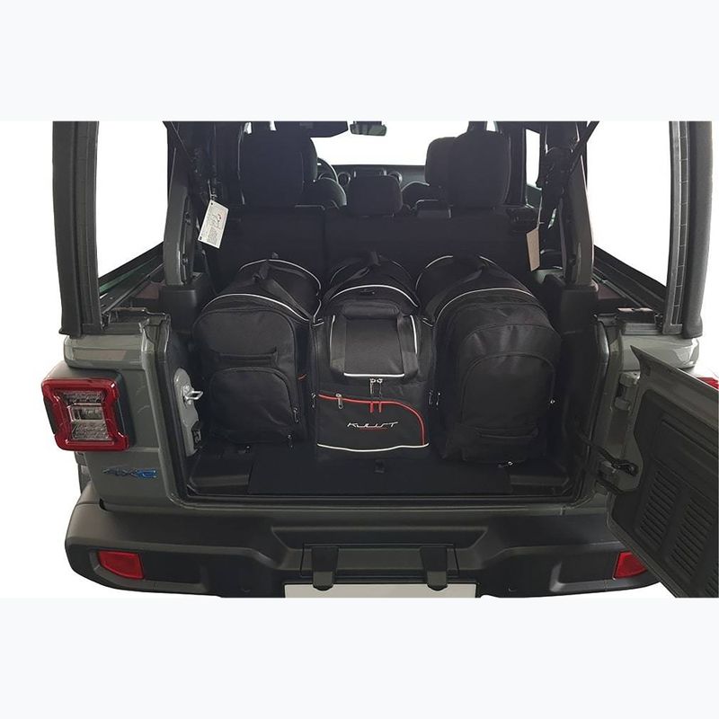 Gepäckträgertaschen-Set KJUST Jeep Wrangler Phev 2018+ 4 Stk. Schwarz 18