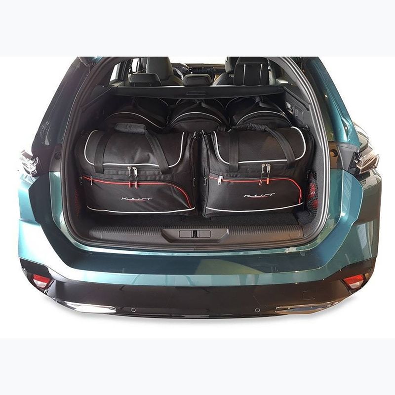 Gepäckträgertaschen-Set KJUST Peugeot 308 SW PHEV 2021+ 5 Stk. Schwarz 13