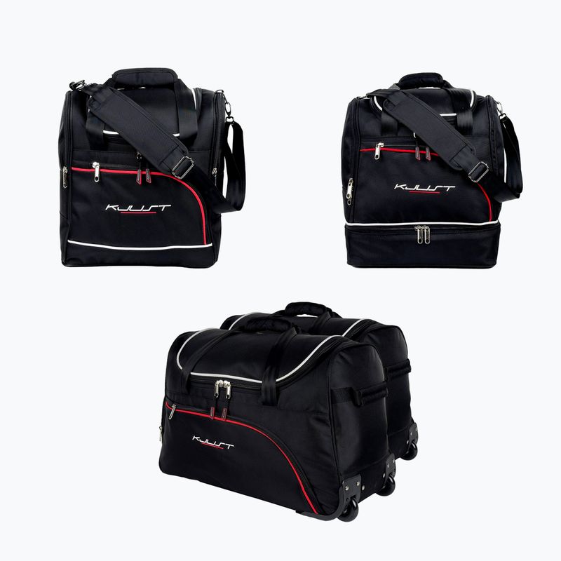 Gepäckträgertaschen-Set KJUST Peugeot 308 Hatchback PHEV 2021+ 4 Stk. Schwarz