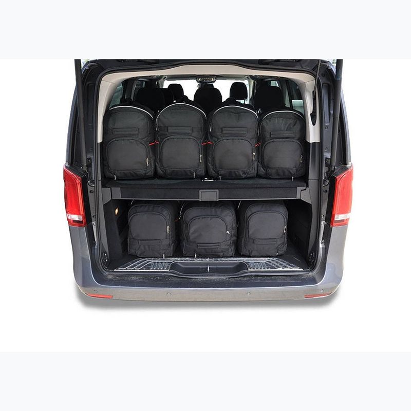 Gepäckträgertaschen-Set KJUST Mercedes-Benz EQV Extra Long 2020+ 7 Stk. Schwarz 9