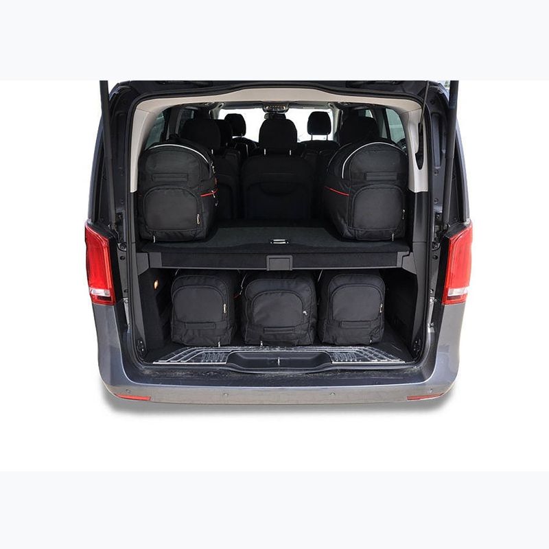 Gepäckträgertaschen-Set KJUST Mercedes-Benz EQV Extra Long 2020+ 7 Stk. Schwarz 10