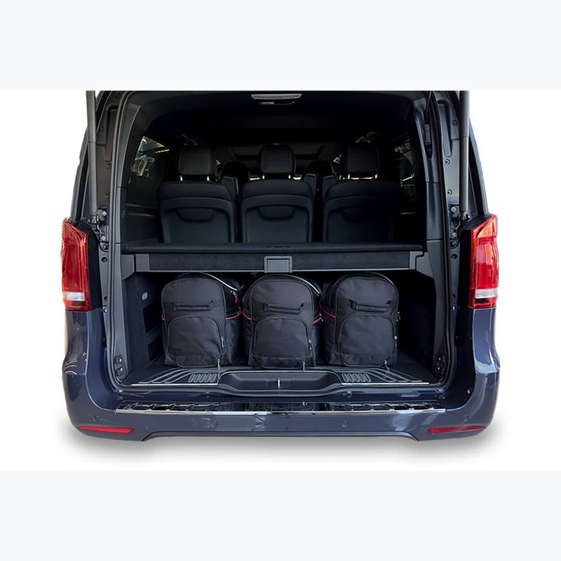 Gepäckträgertaschen-Set KJUST Mercedes-Benz EQV Long 2020+ 7 Stk. Schwarz 14