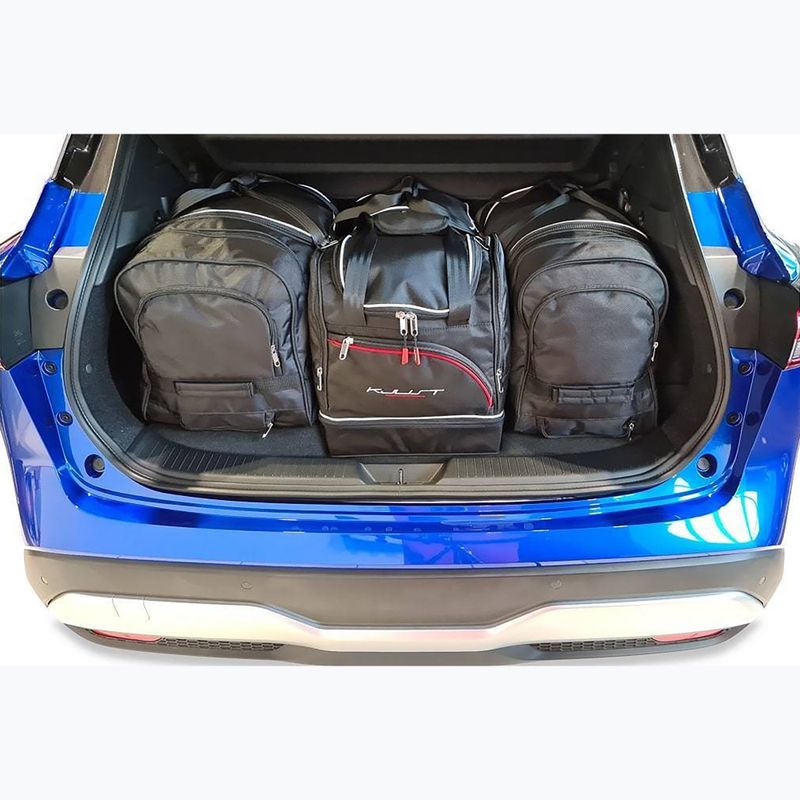 Gepäckträgertaschen-Set KJUST Nissan Qashqai HEV 2022+ 4 Stk. Schwarz 14