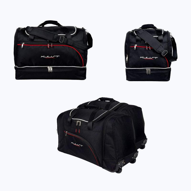 Gepäckträgertaschen-Set KJUST Mazda CX-60 HEV 2022+ 4 Stk. Schwarz