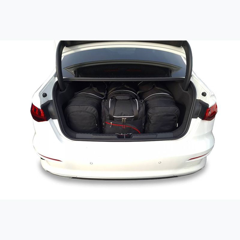 KJUST Audi A3 Limousine Kofferraumtaschen Set 2020+ 4 Stück schwarz 17