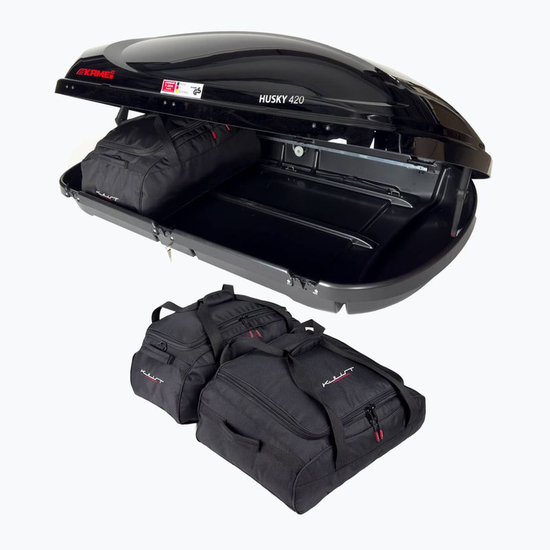 KJUST Kamei Husky 420 Dachkoffer Set 3 Stück schwarz 4