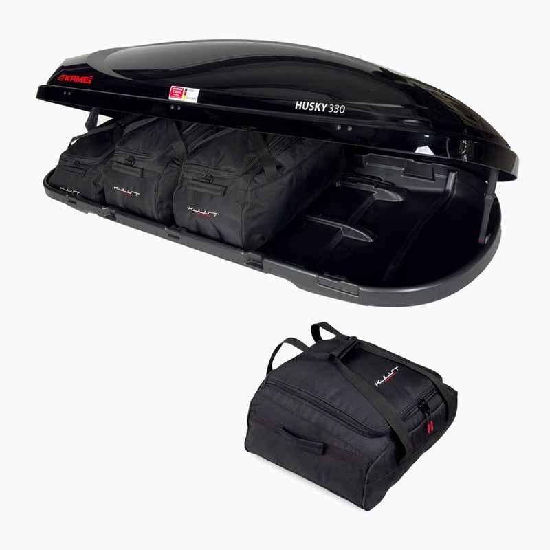 KJUST Kamei Husky 330 Dachkoffer Set 4 Stück schwarz 3