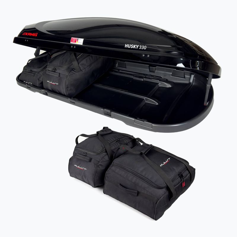 KJUST Kamei Husky 330 Dachkoffer Set 4 Stück schwarz 4