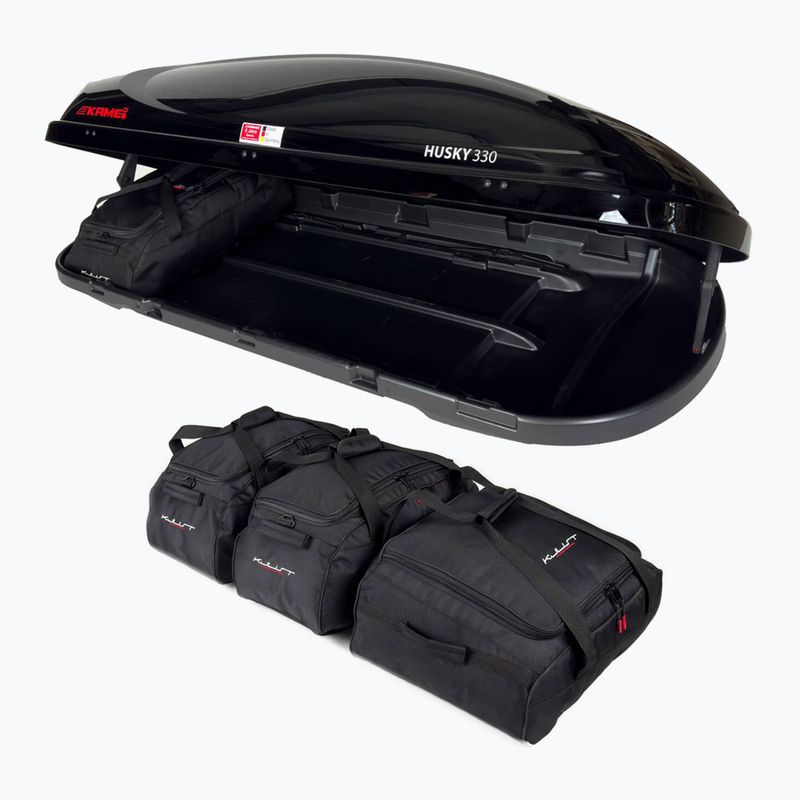KJUST Kamei Husky 330 Dachkoffer Set 4 Stück schwarz 5