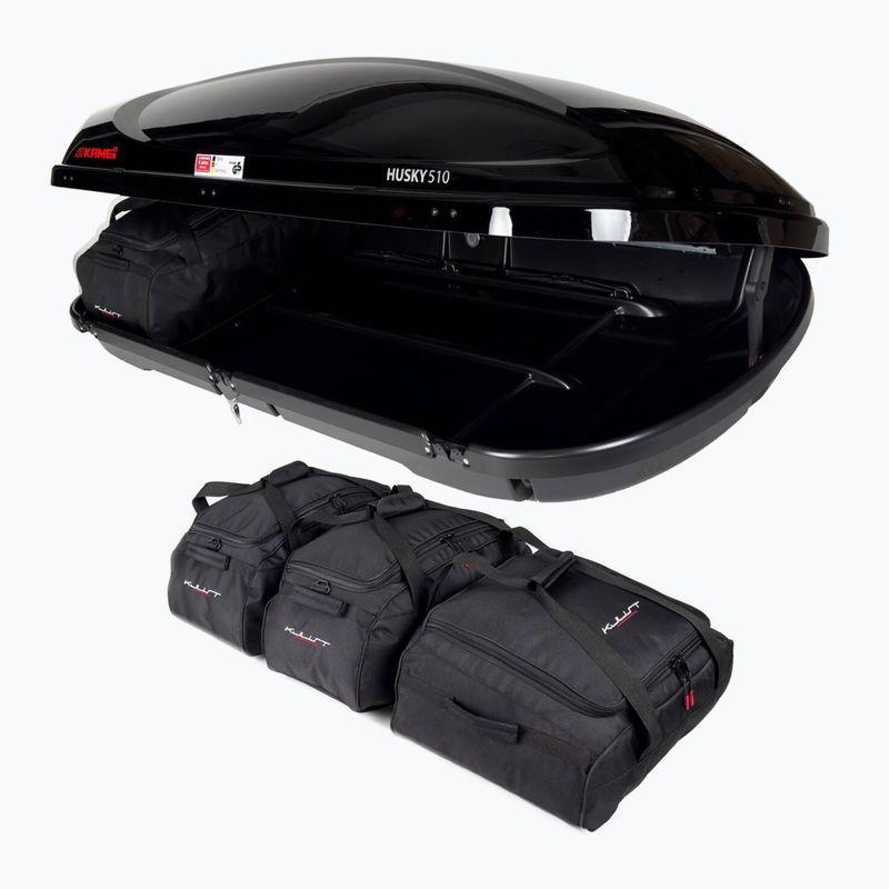 KJUST Kamei Husky 510 Dachkoffer Set 4 Stück schwarz 5