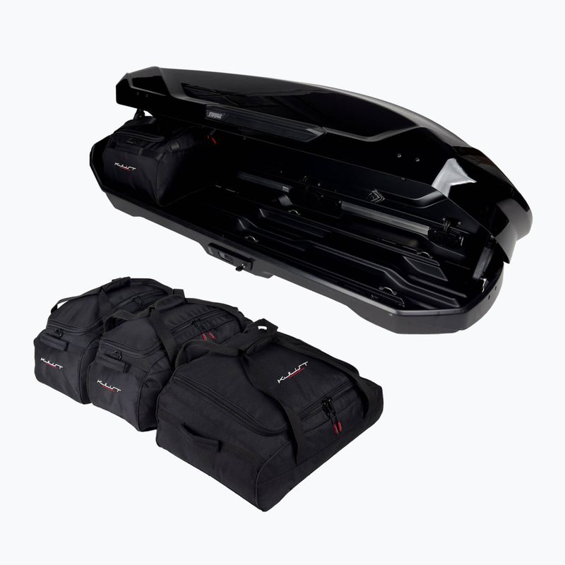 Taschen Set für die Dachbox KJUST Thule Motion 3 Sport 4 Stk. Schwarz 4