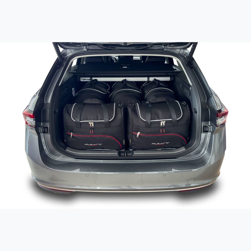 Gepäckträgertaschen-Set KJUST Skoda Superb Combi 2023+ 5 Stk. Schwarz 13