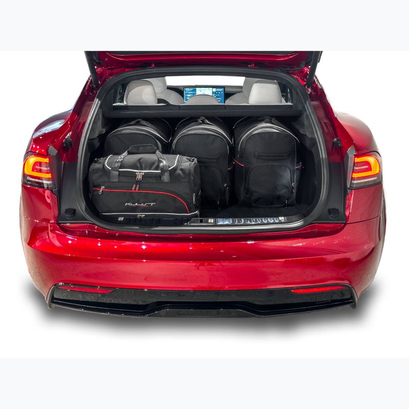 Gepäckträgertaschen-Set KJUST Tesla Model S EV 2021+ 7 Stk. Schwarz 16