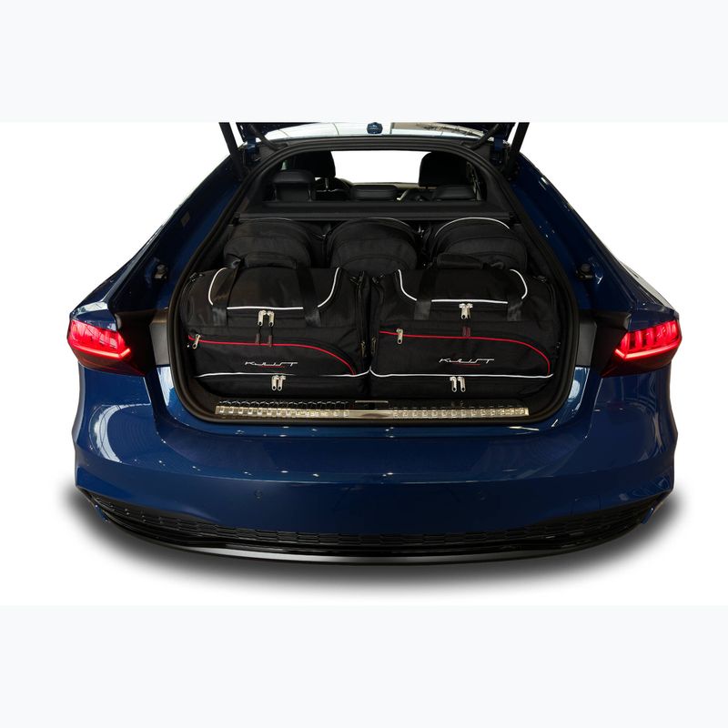 KJUST Audi A7 PHEV Kofferraumtaschen Set 2019+ 5 Stück schwarz 15