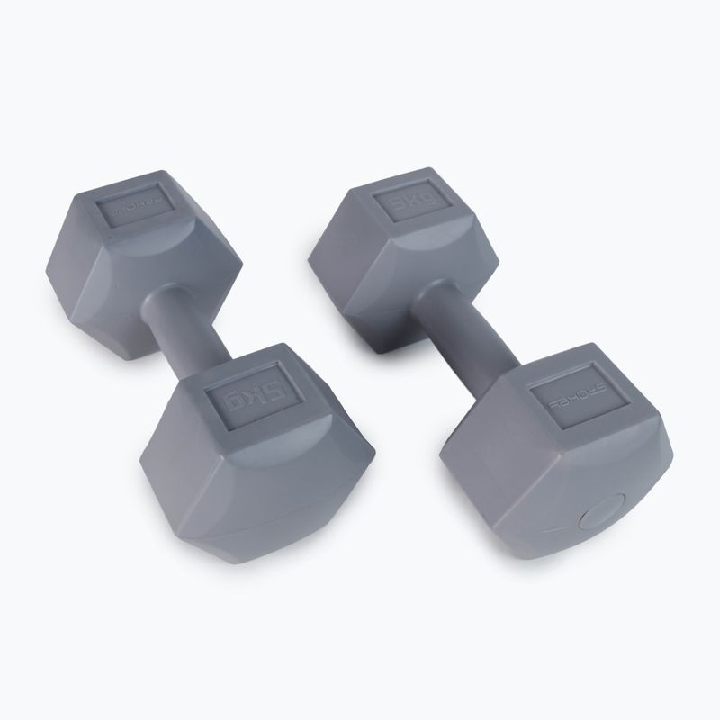 Spokey Monster II 2x5 kg grau Kurzhanteln 920900 2