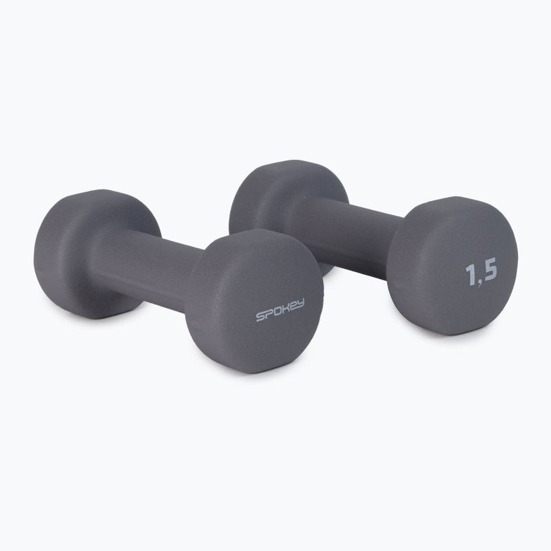 Spokey Shape IV Kurzhanteln 2x1 5 kg grau 921562