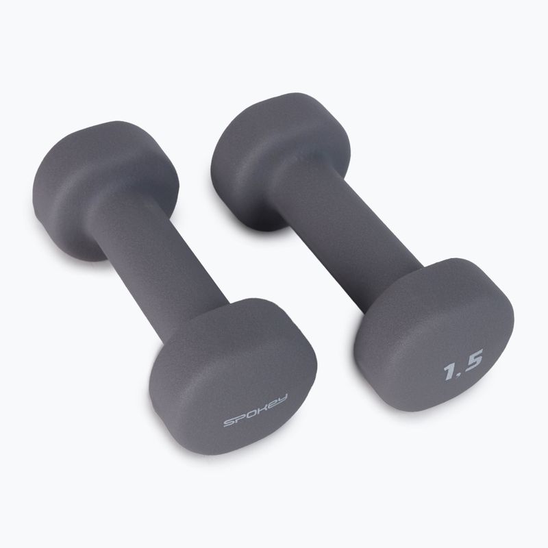 Spokey Shape IV Kurzhanteln 2x1 5 kg grau 921562 2