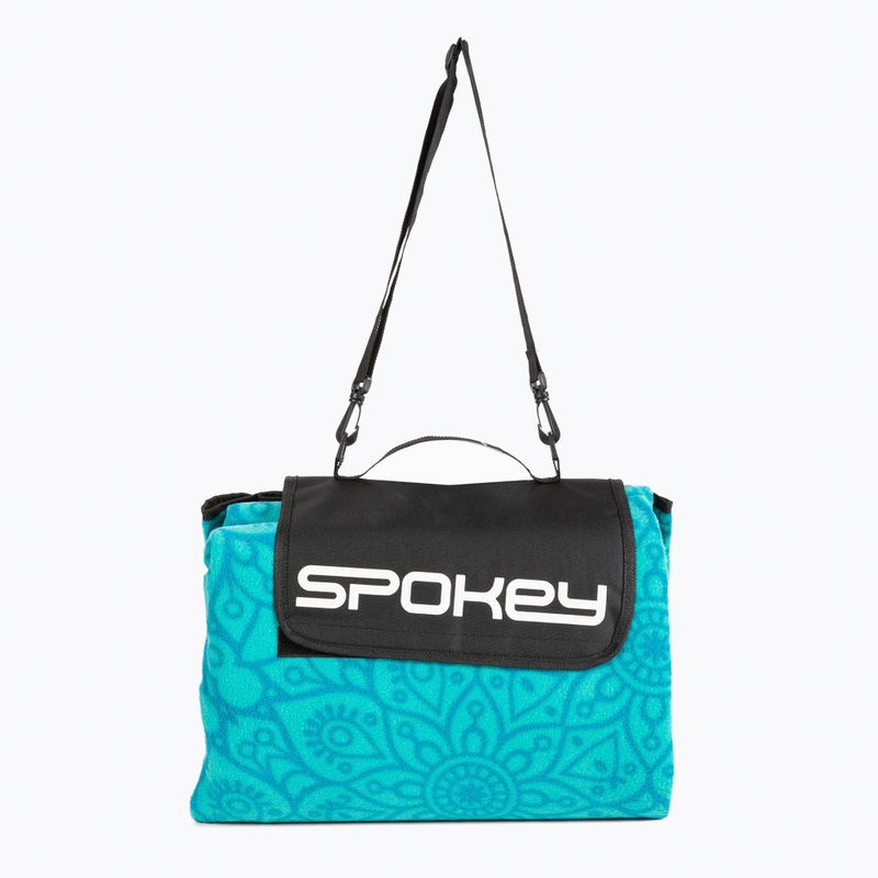 Spokey Picknickdecke Mandala blau 926055 2