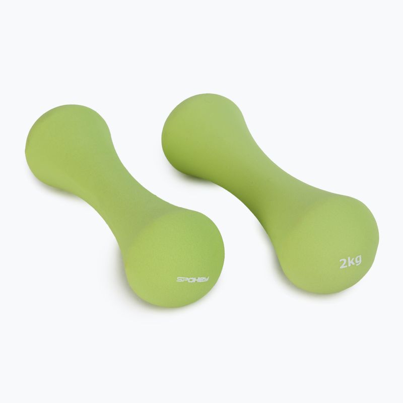 Spokey Bone 2pc Hantelsatz grün 926521 2