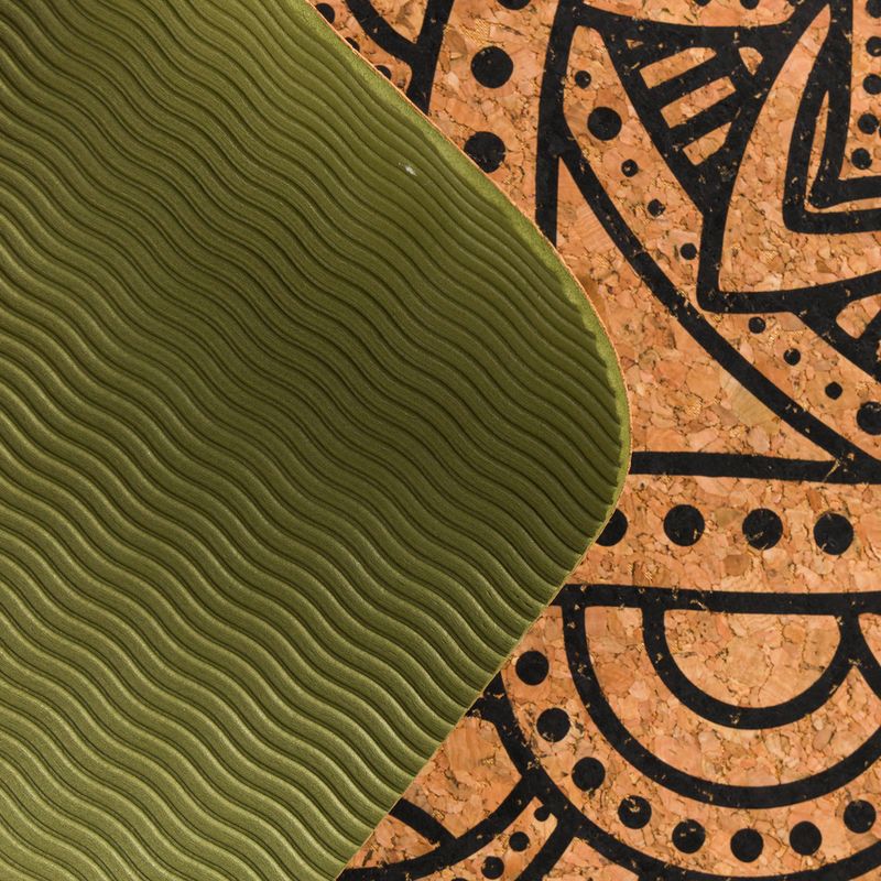 Spokey Savasana Kork Yoga-Matte Mand 4 mm grün 926537 4