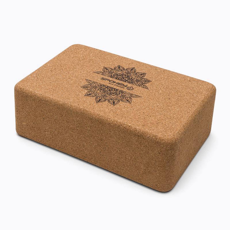 Spokey Nidra braun Kork Yoga Würfel 926634