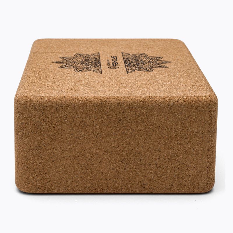 Spokey Nidra braun Kork Yoga Würfel 926634 2