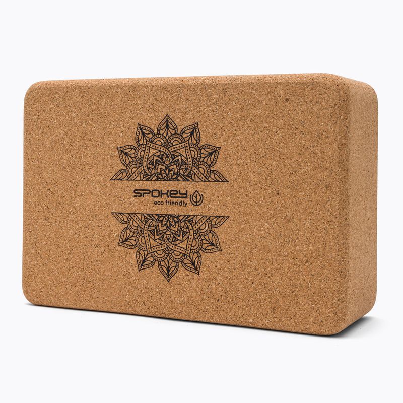 Spokey Nidra braun Kork Yoga Würfel 926634 3