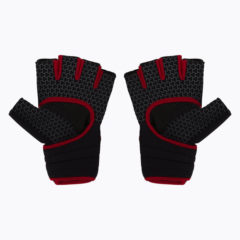 Spokey Lava schwarz und rot Fitness-Handschuhe 928974 2