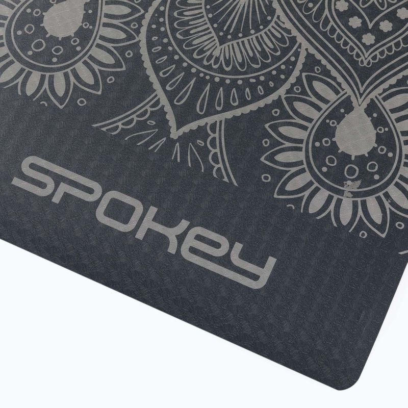 Spokey Yoga Mandala 4 mm grau 929857 Yogamatte 3
