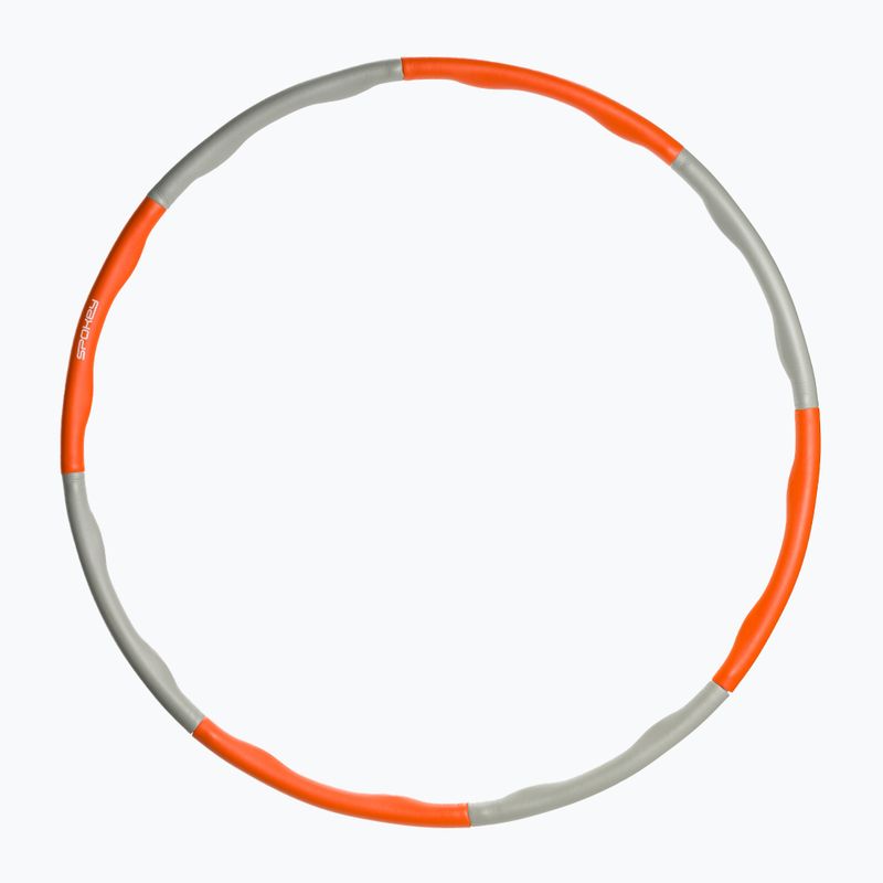 Spokey 8El orange und grau Hula Hoop 929900